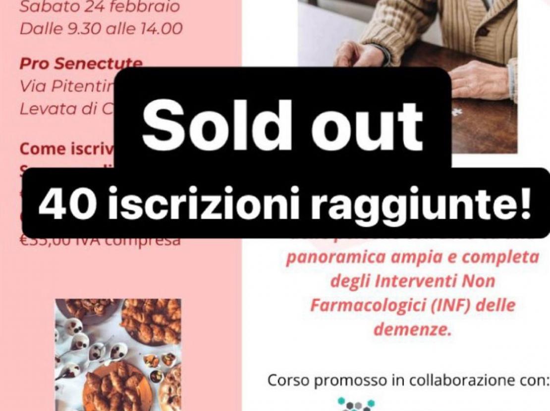 Sold out 24 febbraio